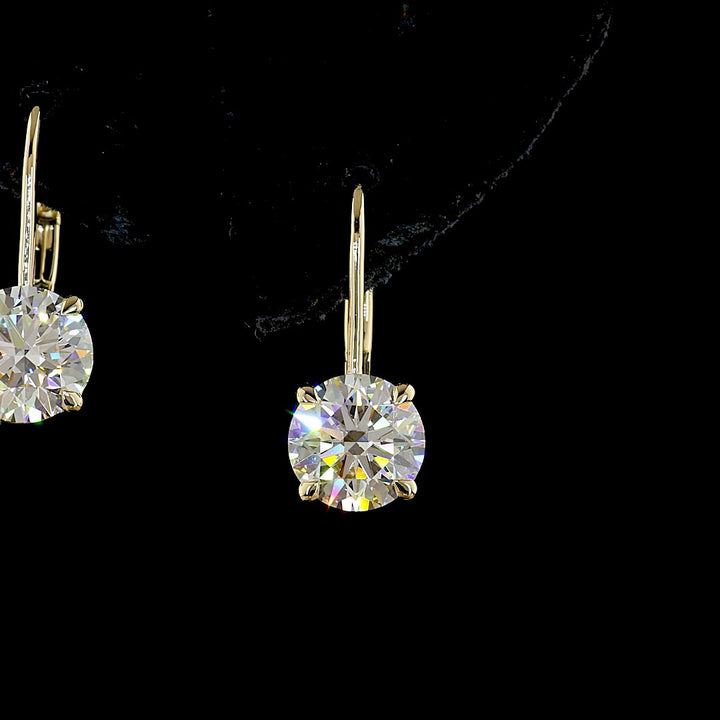 14kt Yellow Gold Lab Diamond Earrings
