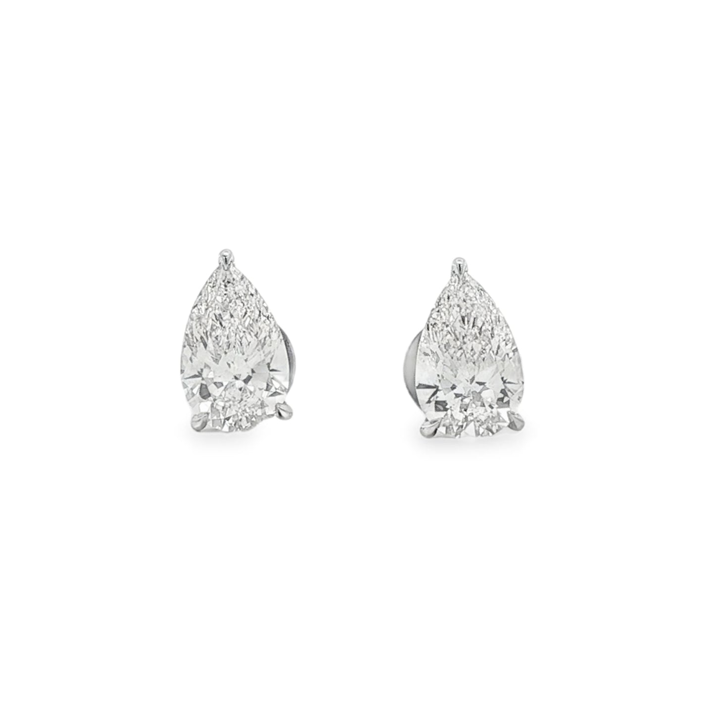 14kt White Gold Lab Diamond Studs