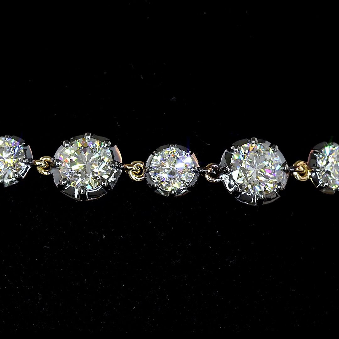 14kt Yellow Gold Lab Diamond Tennis Bracelet