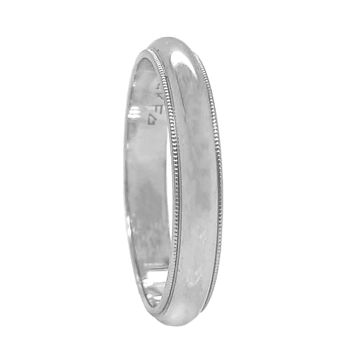 14kt White Gold Men's Wedding Band