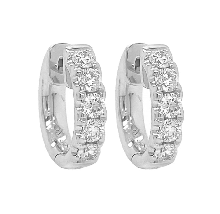 18kt White Gold Diamond Earrings