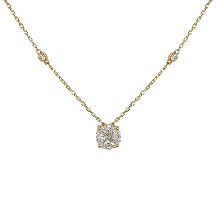 18kt Yellow Gold Diamond Pendant