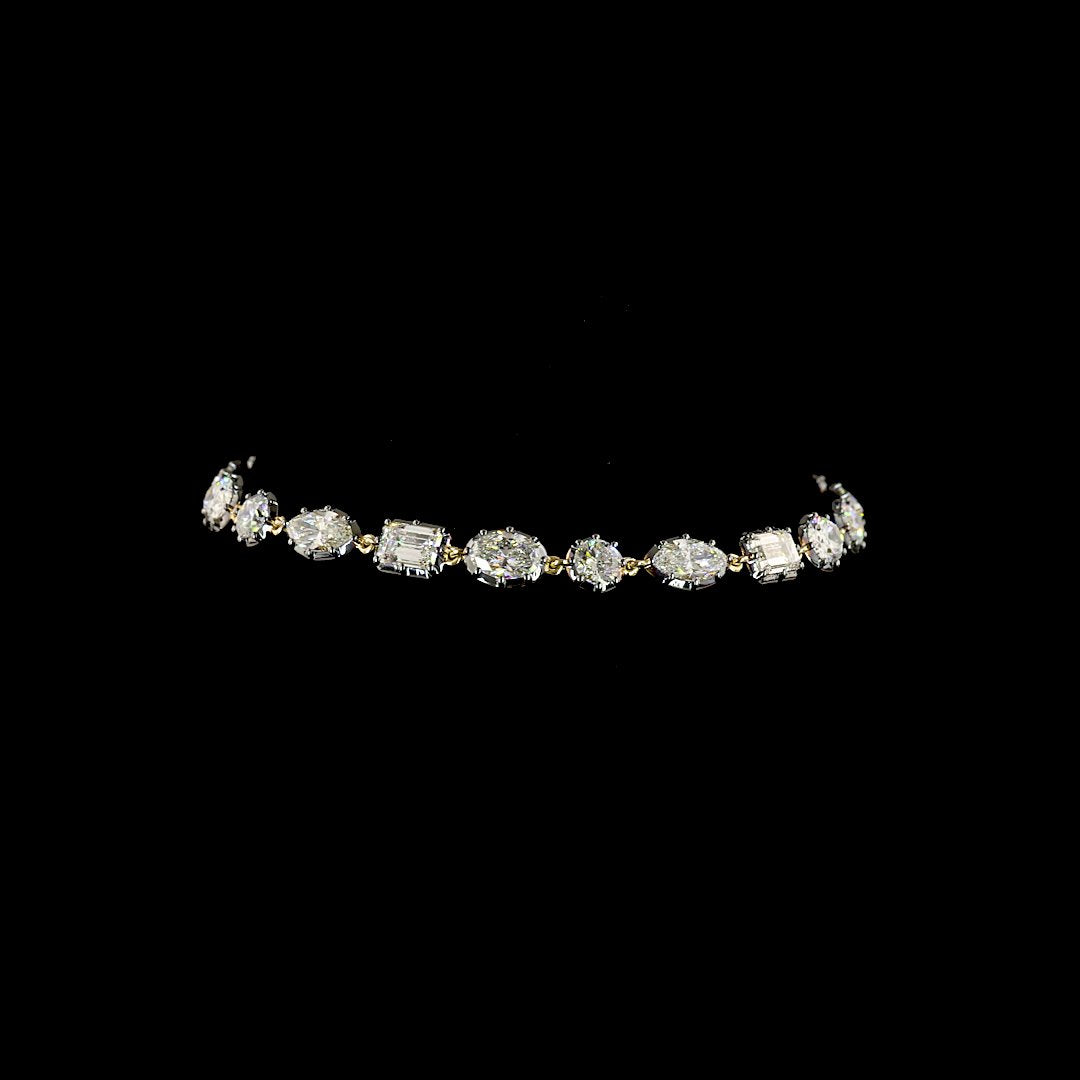 14kt Yellow Gold Lab Diamond Bracelet