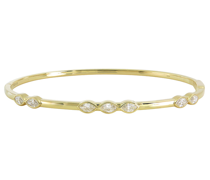 18kt Yellow Gold Diamond Bangle