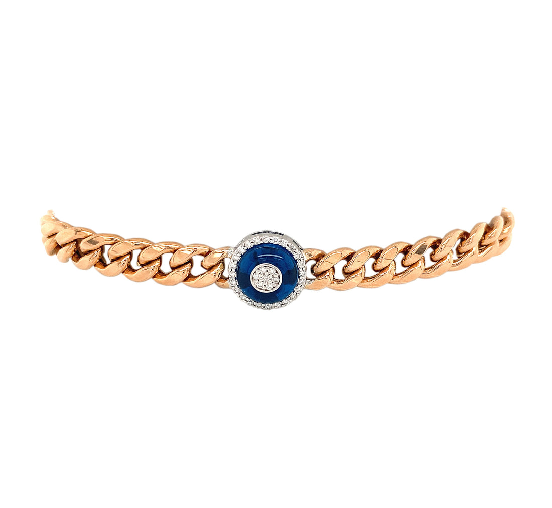 18kt Rose Gold Diamond Bracelet