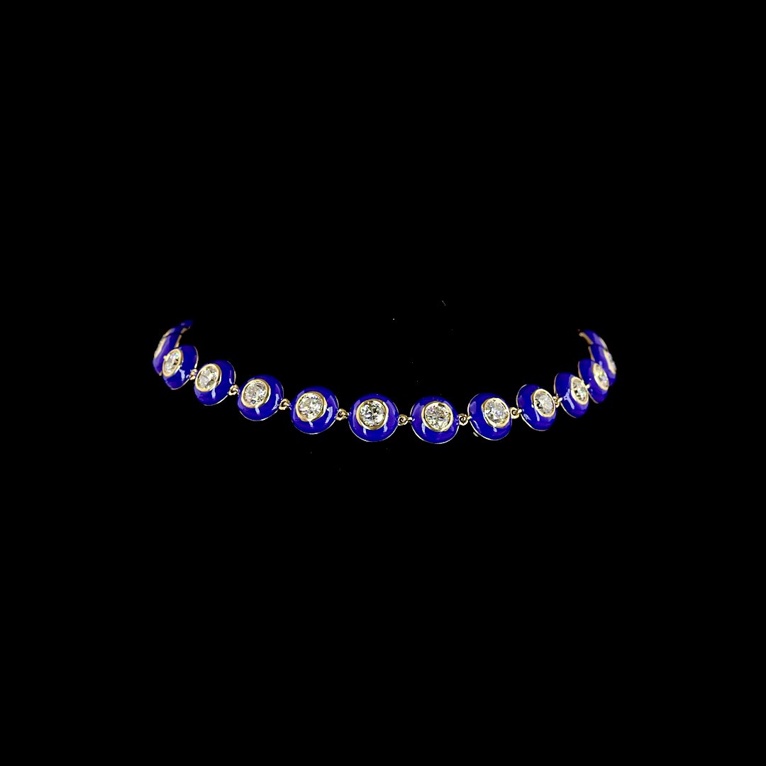 14kt Yellow Gold Lab Diamond Tennis Bracelet