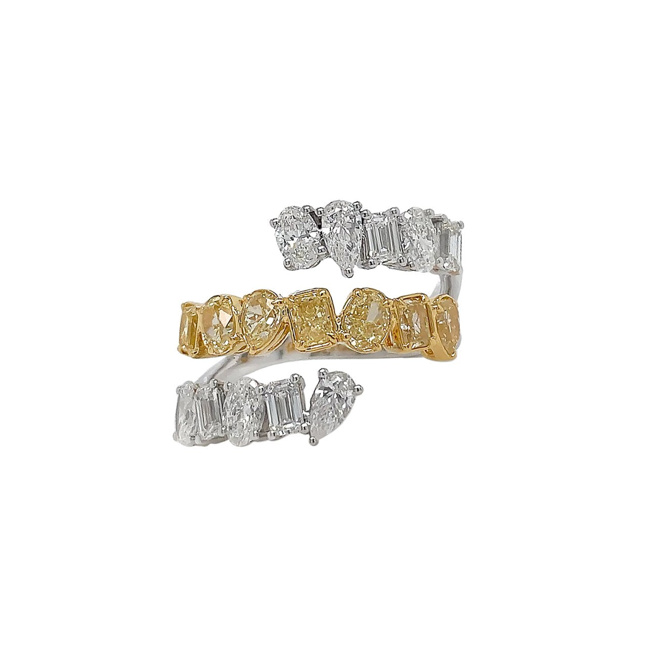 18kt White And Yellow Gold Diamond Ring