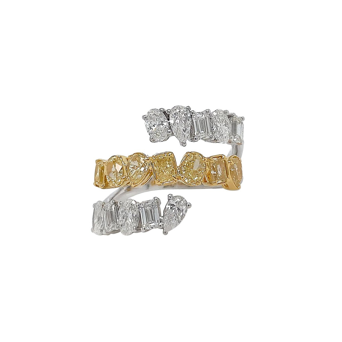 18kt White And Yellow Gold Diamond Ring