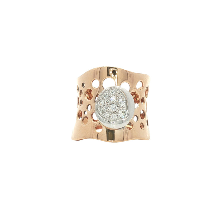 18kt Rose Gold Diamond Ring