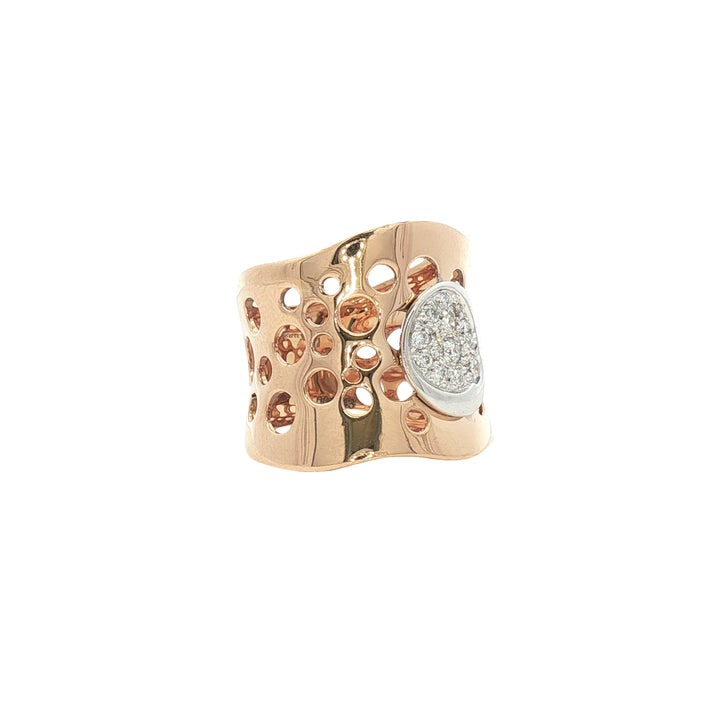18kt Rose Gold Diamond Ring