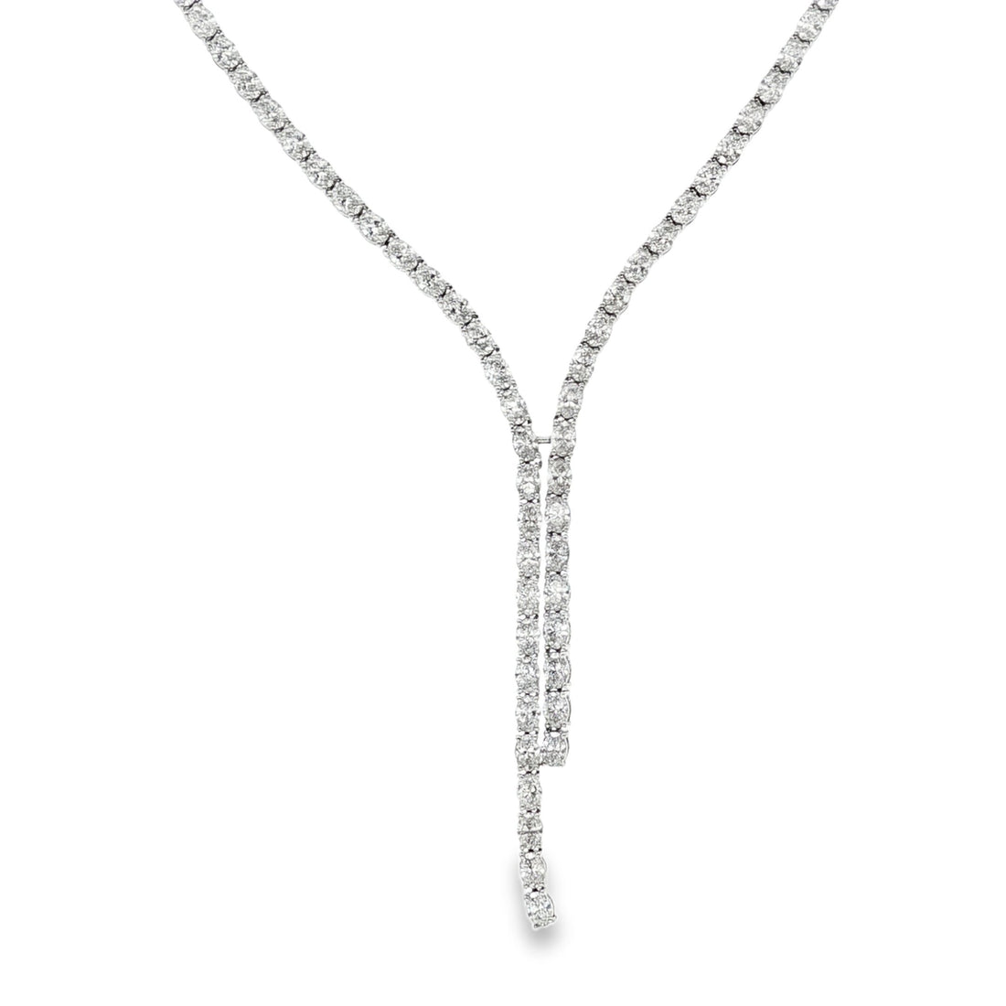 14kt White Gold Lab Diamond Tennis Necklace