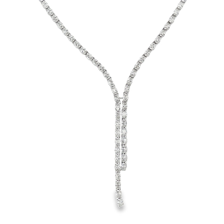 14kt White Gold Lab Diamond Tennis Necklace