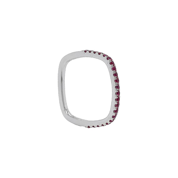 18kt White Gold Ruby Band