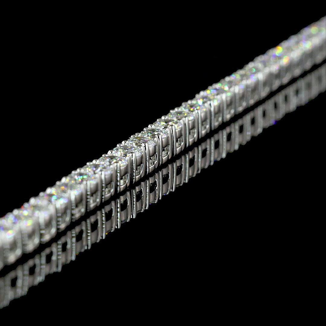 14kt White Gold Lab Diamond Tennis Necklace