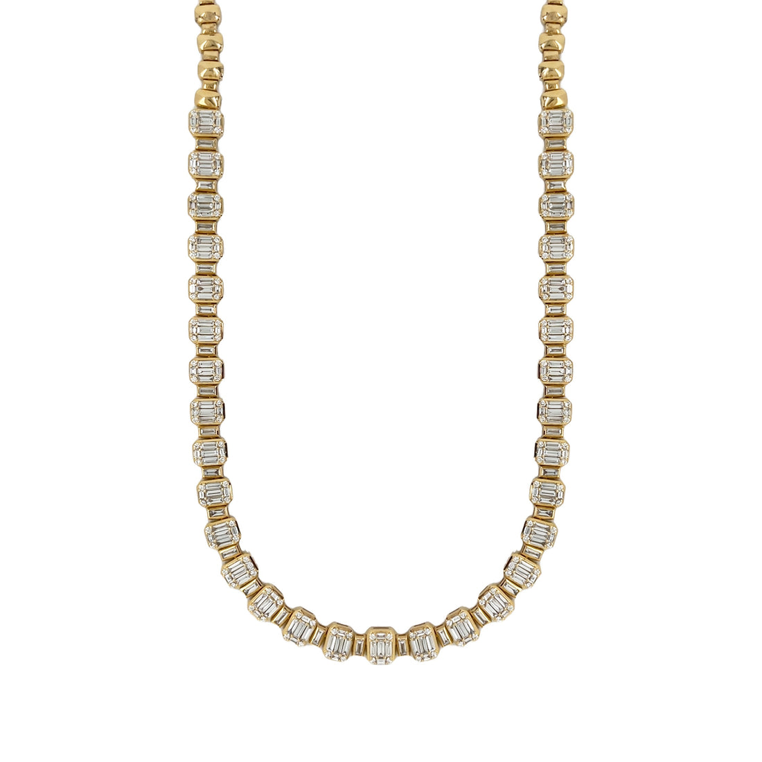 18kt Yellow Gold Diamond Necklace
