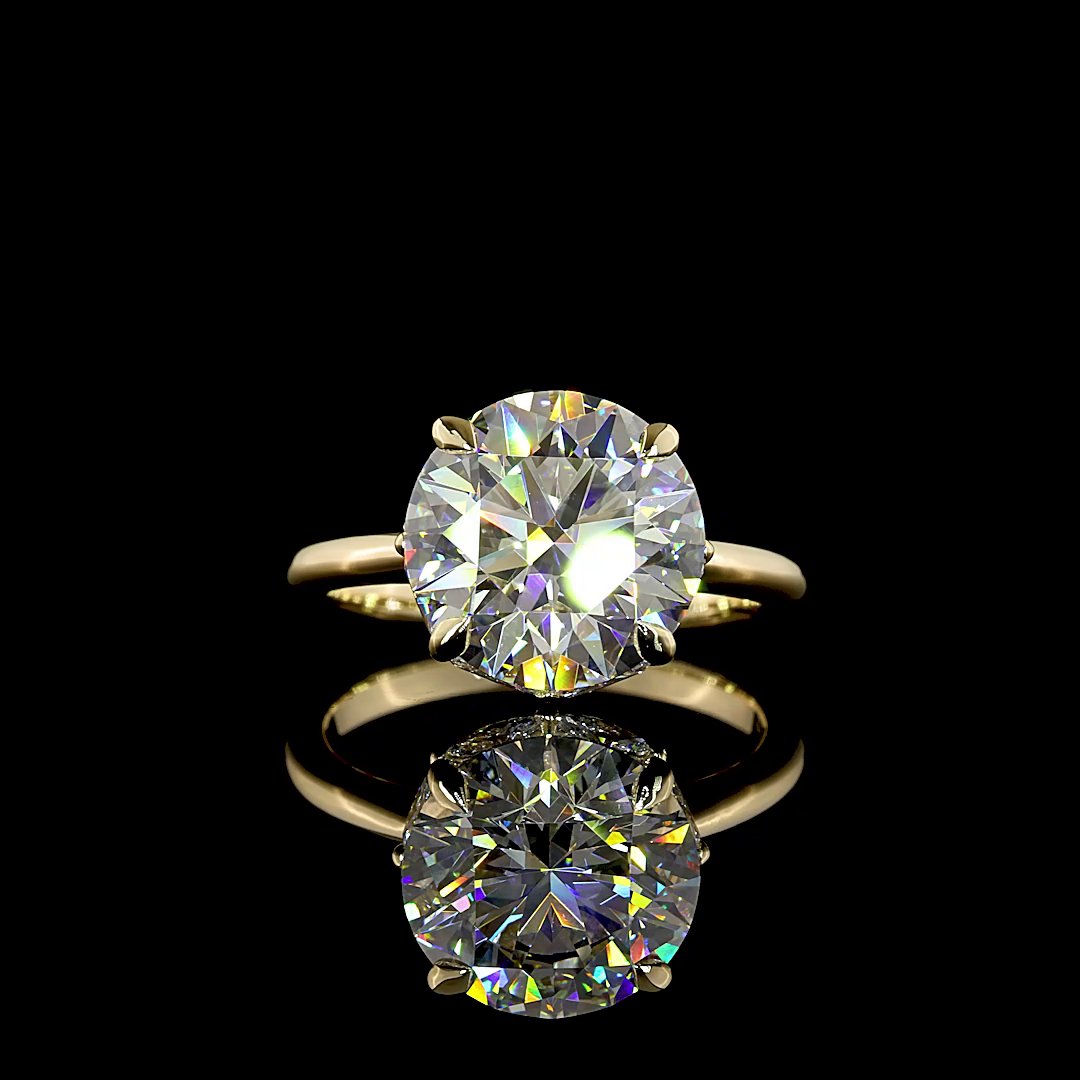 14kt Yellow Gold Lab Diamond Ring