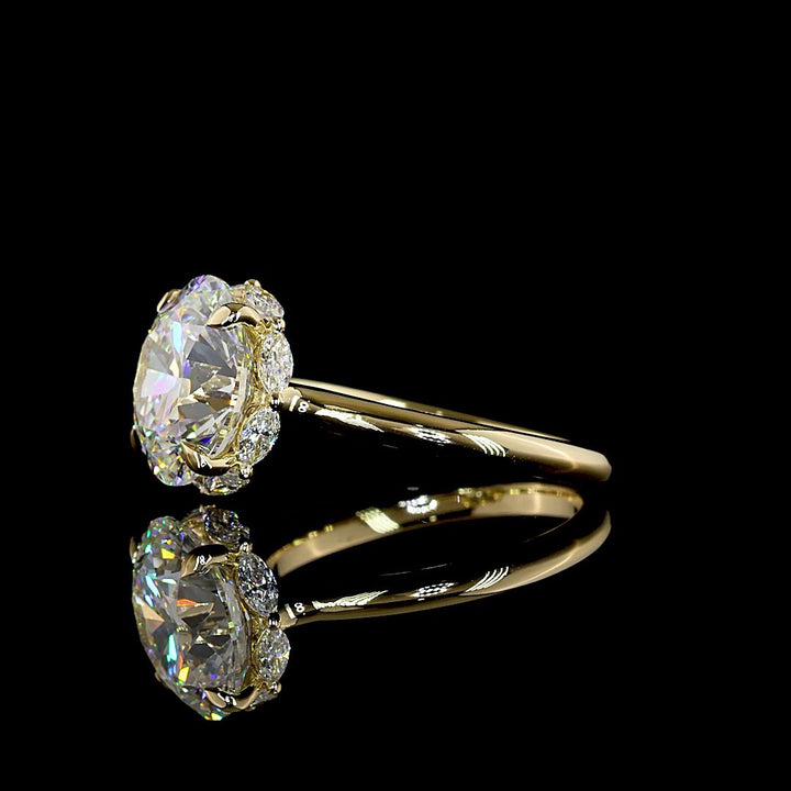 14kt Yellow Gold Lab Diamond Ring