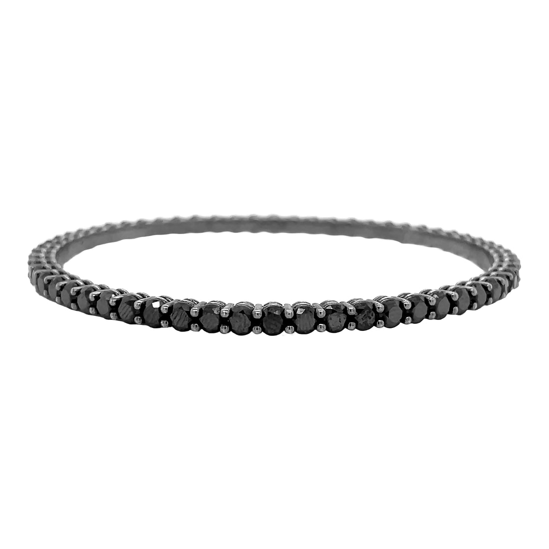 18kt Black Gold Diamond Eternity Bangle