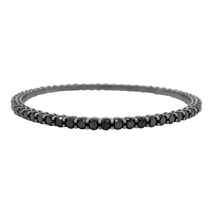 18kt Black Gold Diamond Eternity Bangle