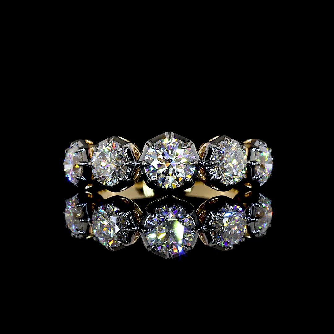 14kt Yellow Gold Lab Diamond Ring