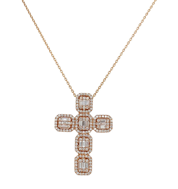 18kt Rose Gold Diamond Pendant