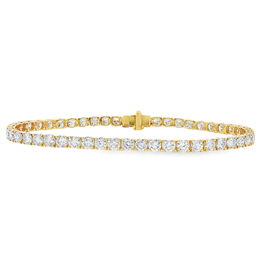 14kt Yellow Gold Lab Diamond Tennis Bracelet
