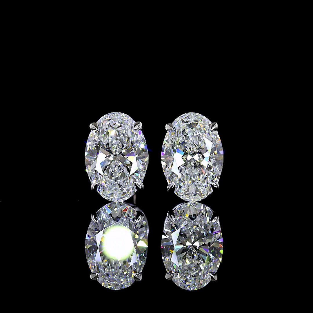 14kt White Gold Lab Diamond Studs