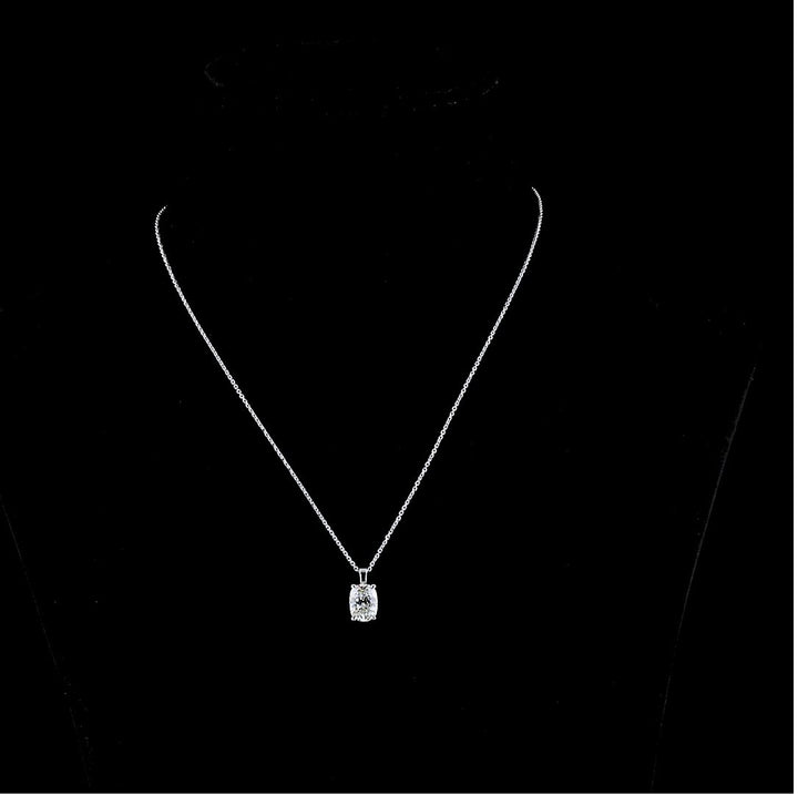 14kt White Gold Lab Diamond Pendant