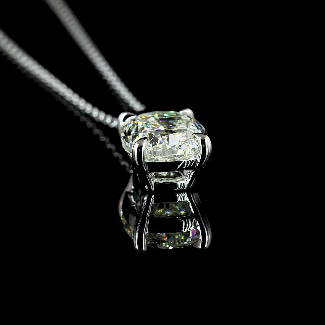 14kt White Gold Lab Diamond Pendant