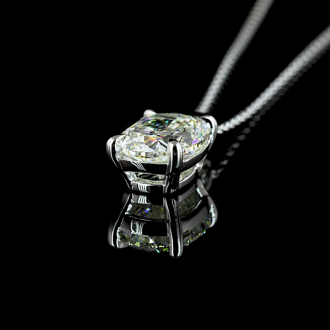 14kt White Gold Lab Diamond Pendant