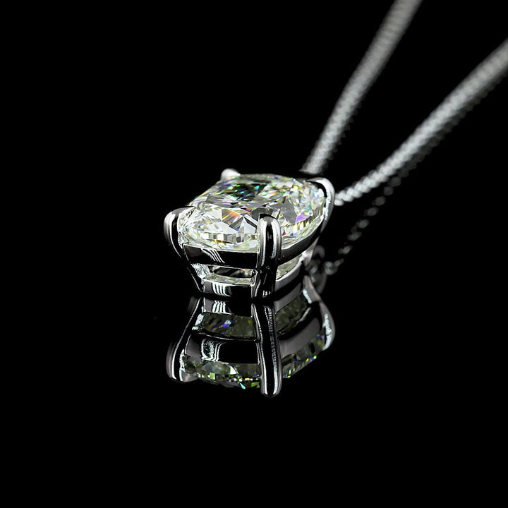 14kt White Gold Lab Diamond Pendant
