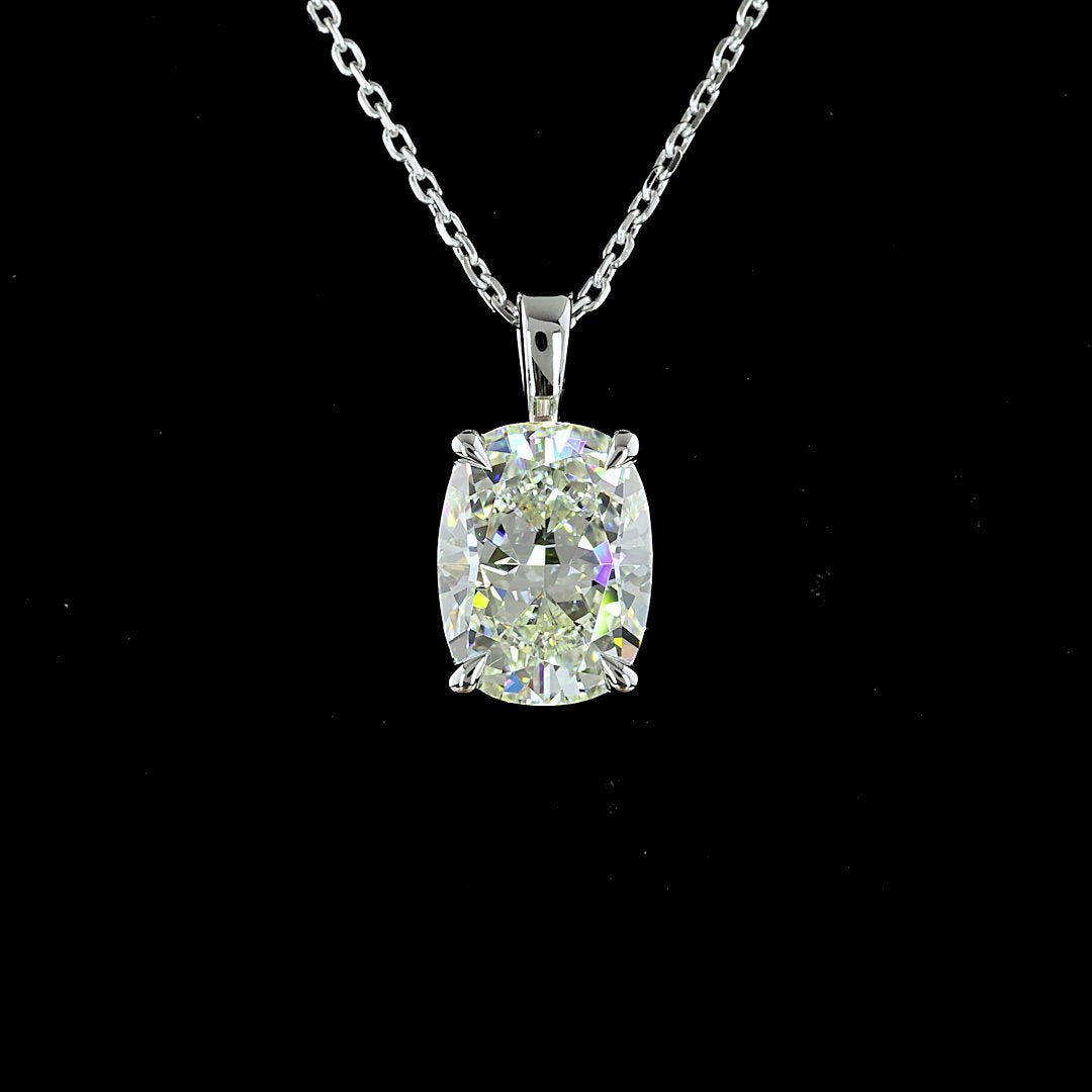 14kt White Gold Lab Diamond Pendant