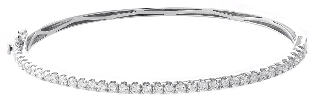 18kt White Gold Diamond Bangle