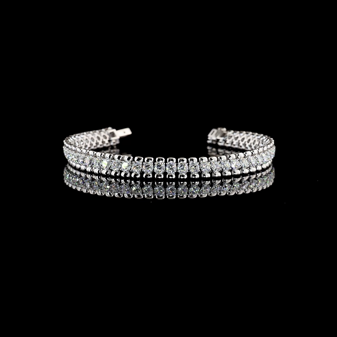 14kt White Gold Lab Diamond Tennis Bracelet