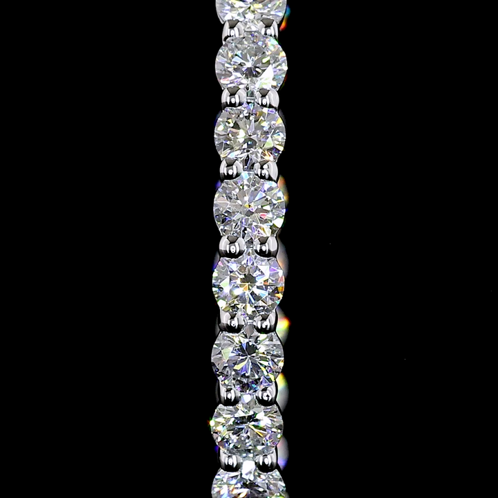 14kt White Gold Lab Diamond Hoops