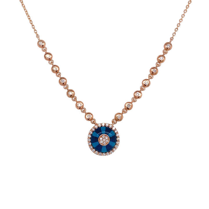 18kt Rose Gold Diamond Necklace