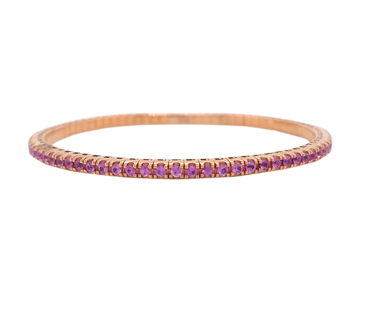 18kt Rose Gold Sapphire Bangle