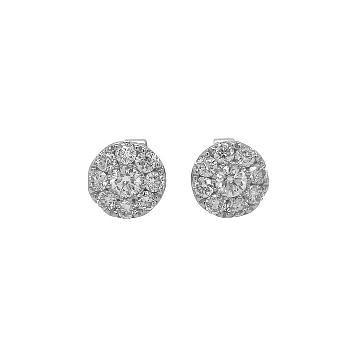 18kt White Gold Diamond Earrings