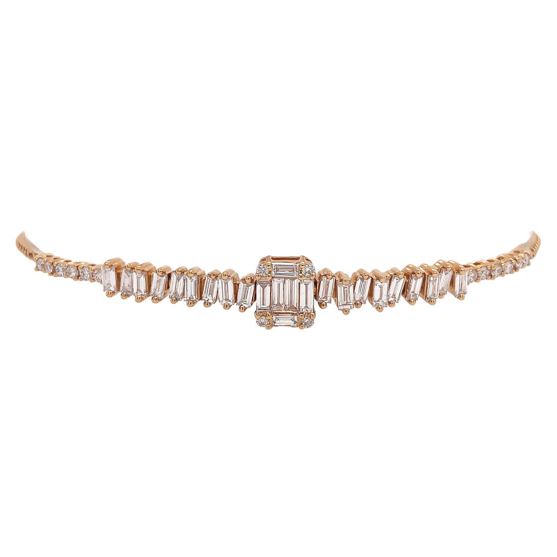 18kt Rose Gold Diamond Bracelet