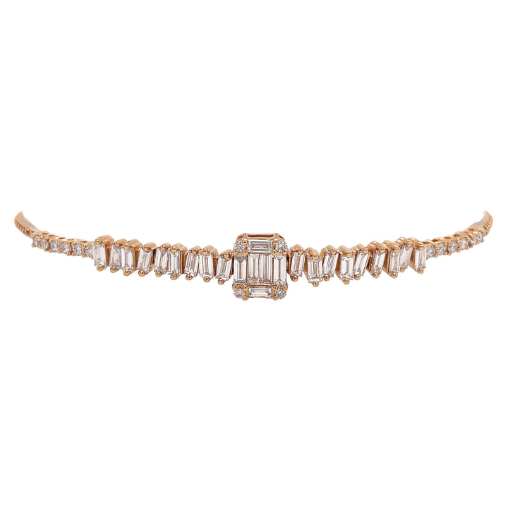 18kt Rose Gold Diamond Bracelet