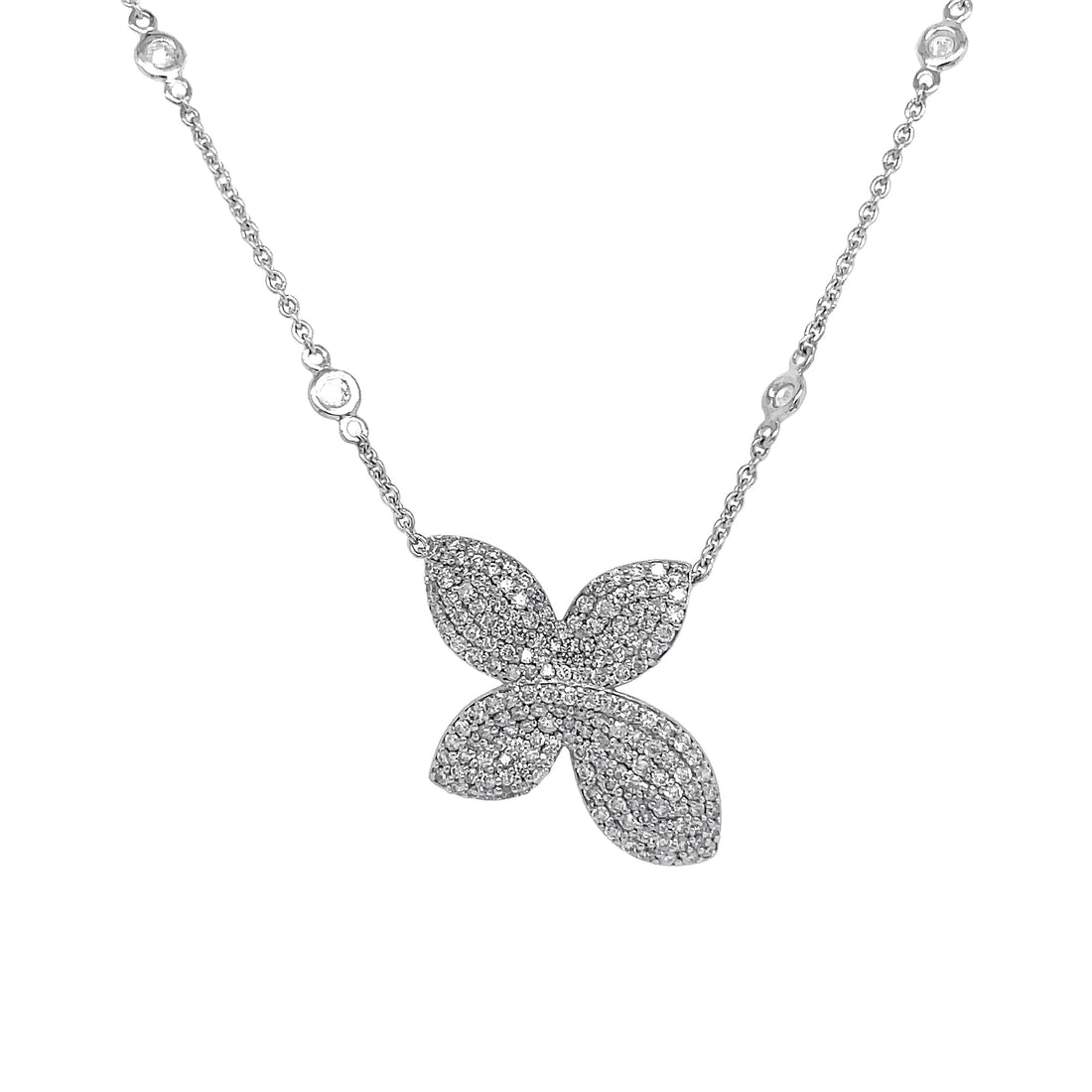 18kt White Gold Diamond Pendant