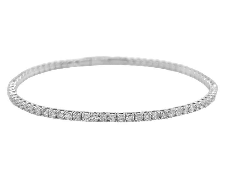 18kt White Gold Diamond Bangle