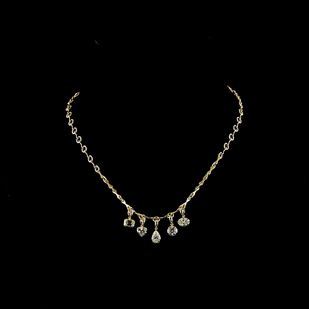14kt Yellow Gold Lab Diamond Necklace