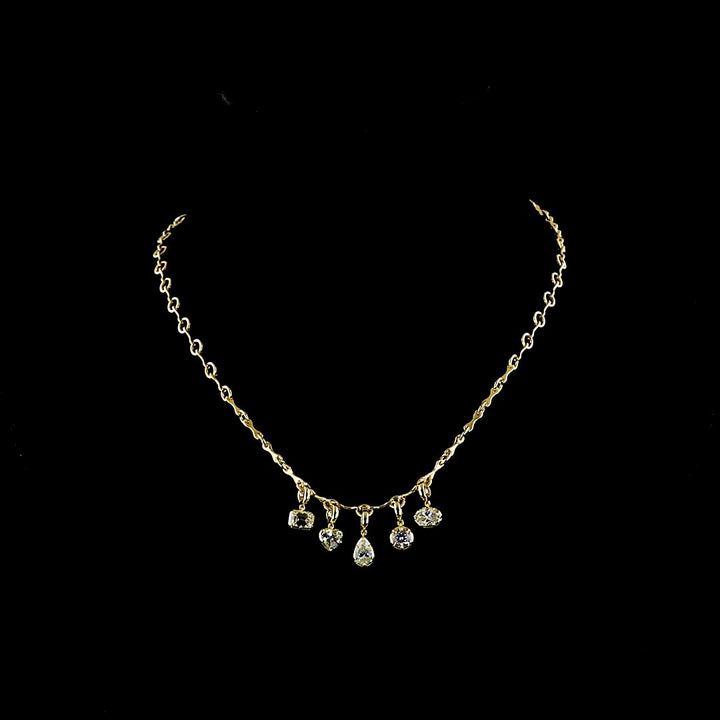 14kt Yellow Gold Lab Diamond Necklace