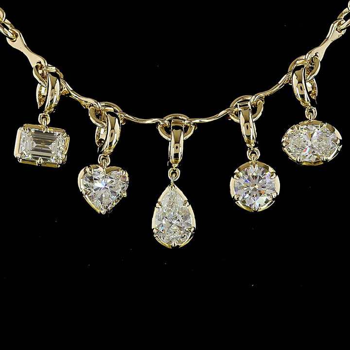 14kt Yellow Gold Lab Diamond Necklace