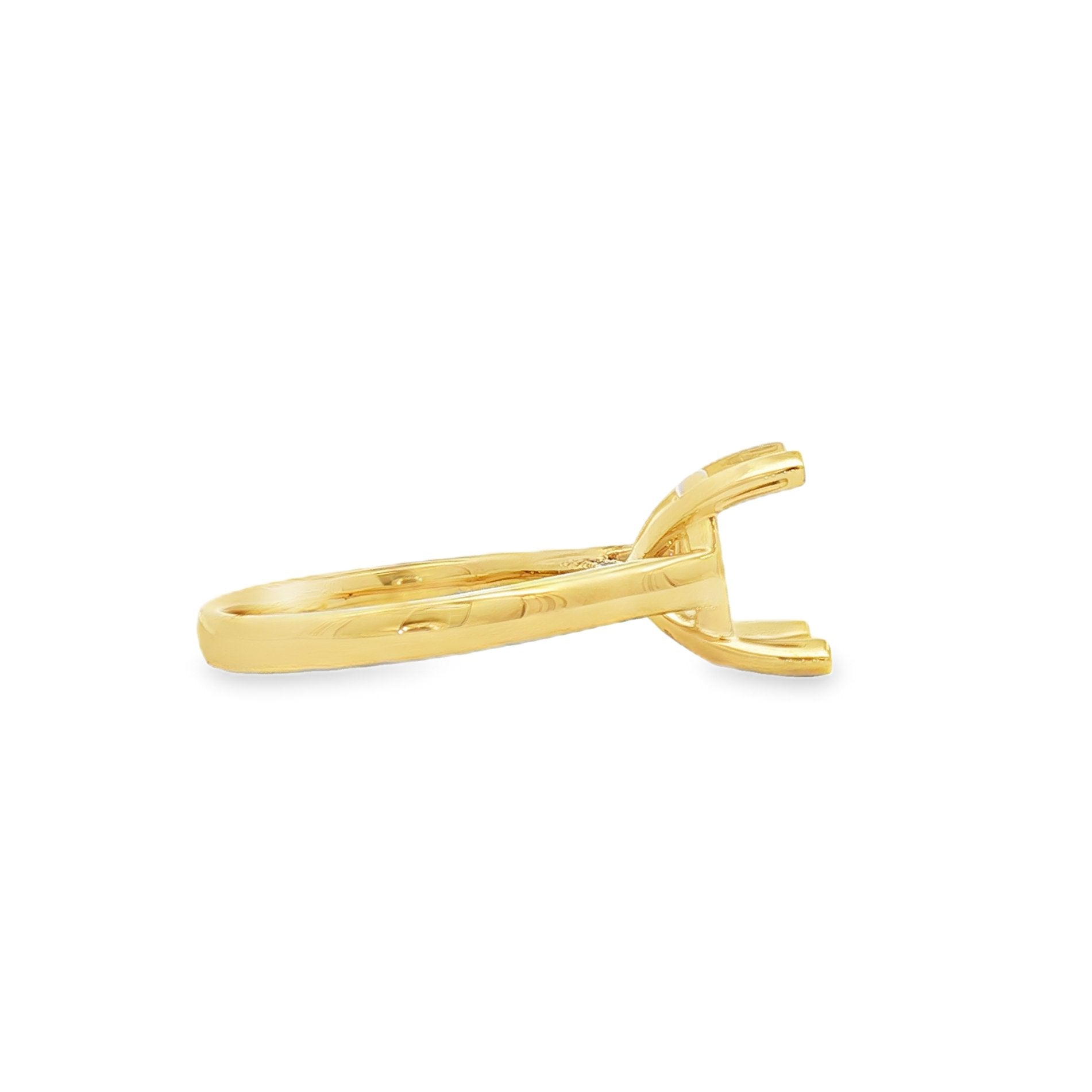 18kt Yellow Gold Diamond Semi-Mount