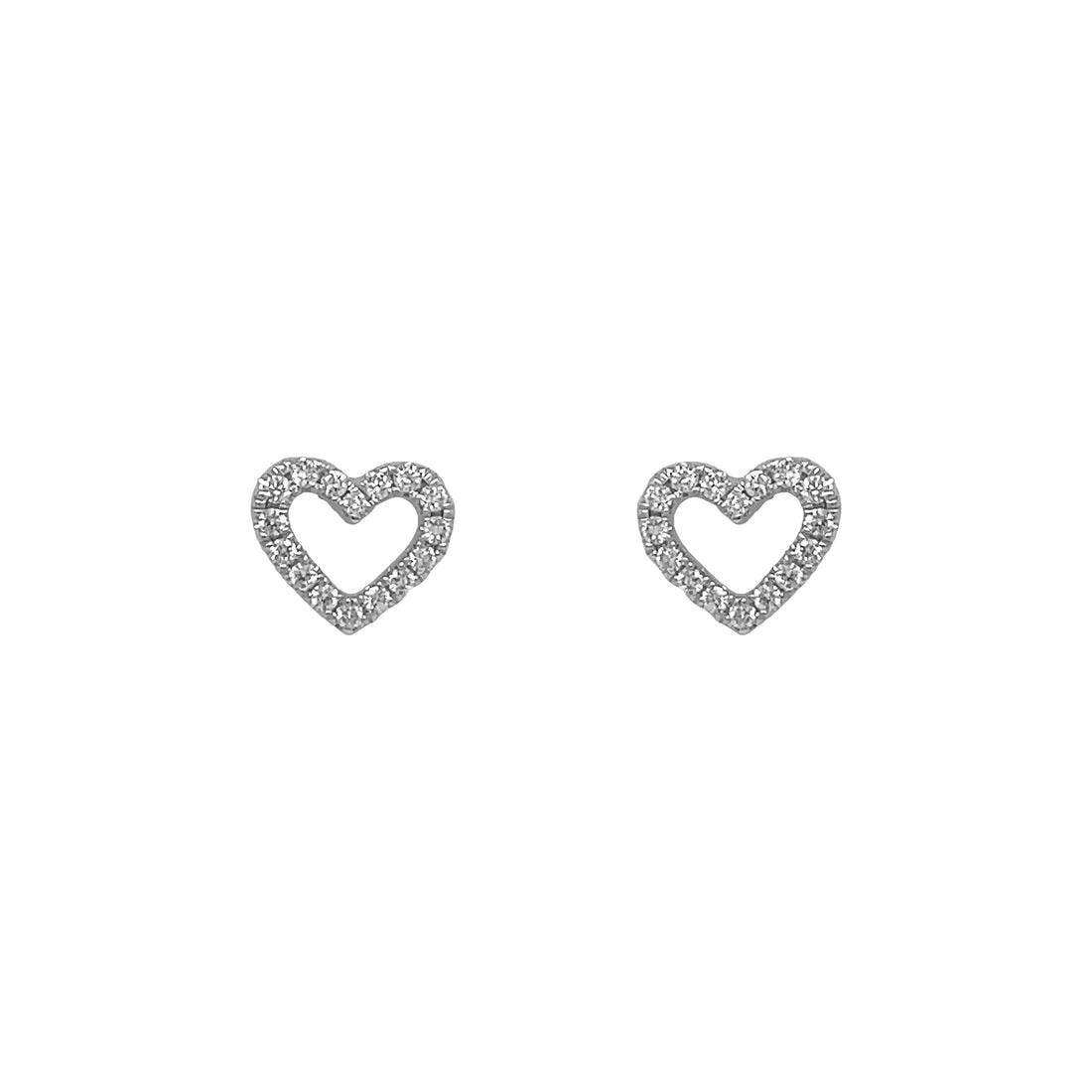 18Kt White Gold Diamond Earrings