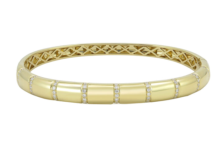 18kt Yellow Gold Diamond Bangle
