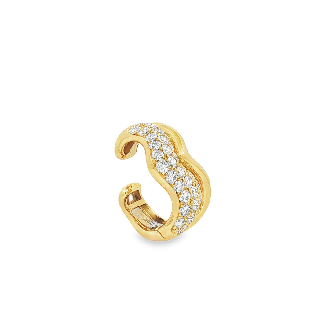18kt Yellow Gold Diamond Cuff Earring