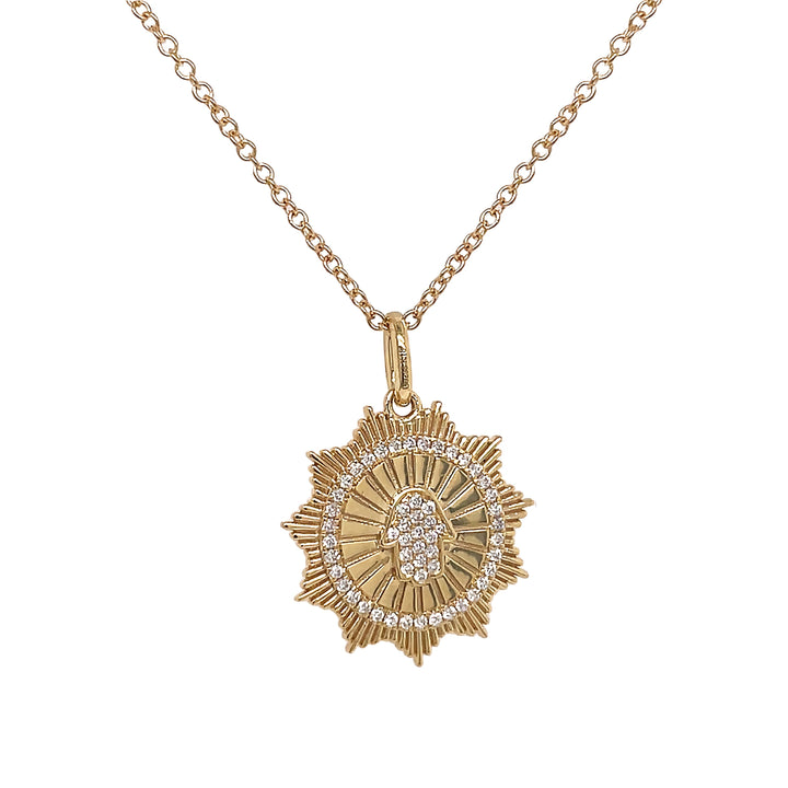18kt Yellow Gold Diamond Pendant